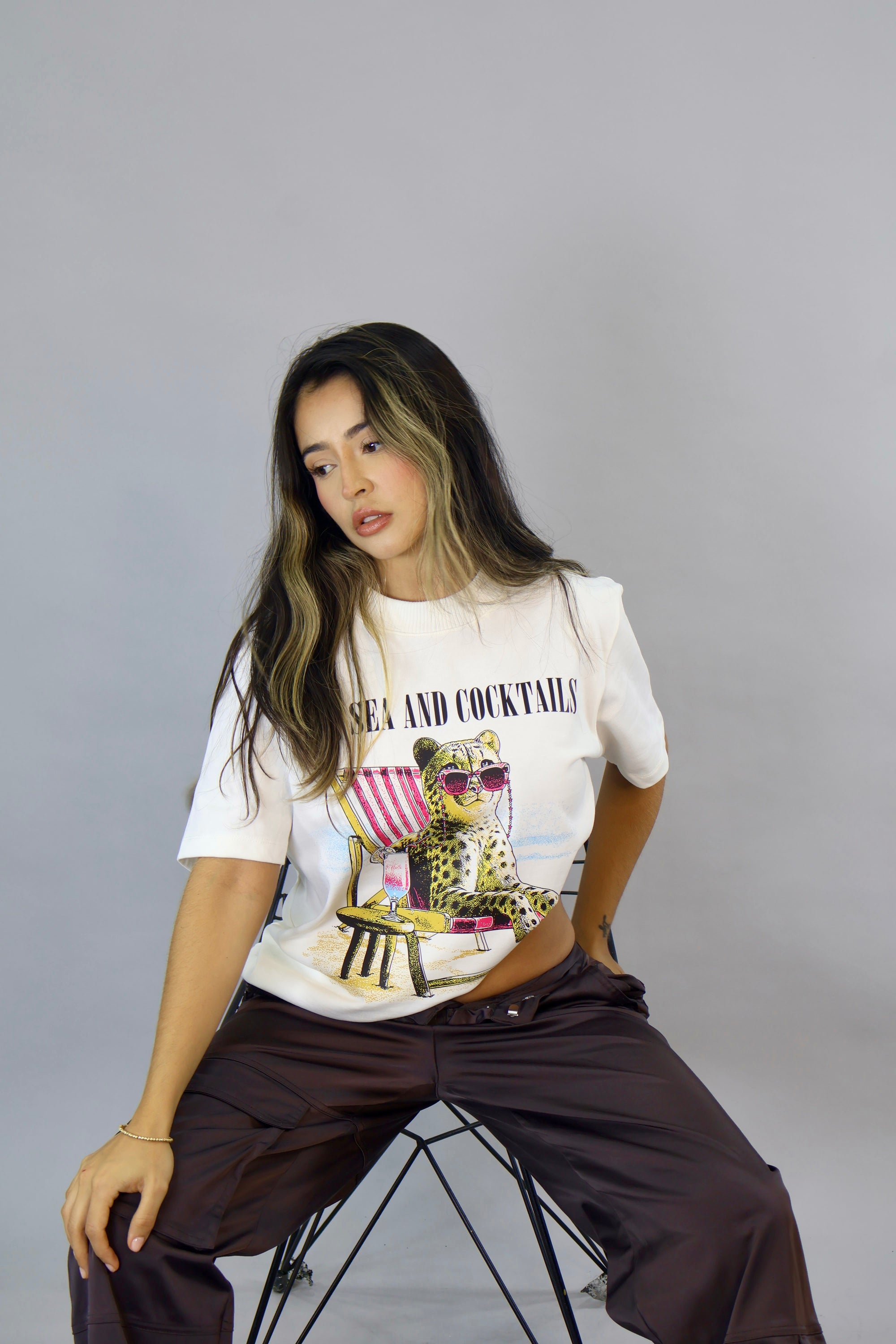 Sun and Cocktails Camiseta Mujer