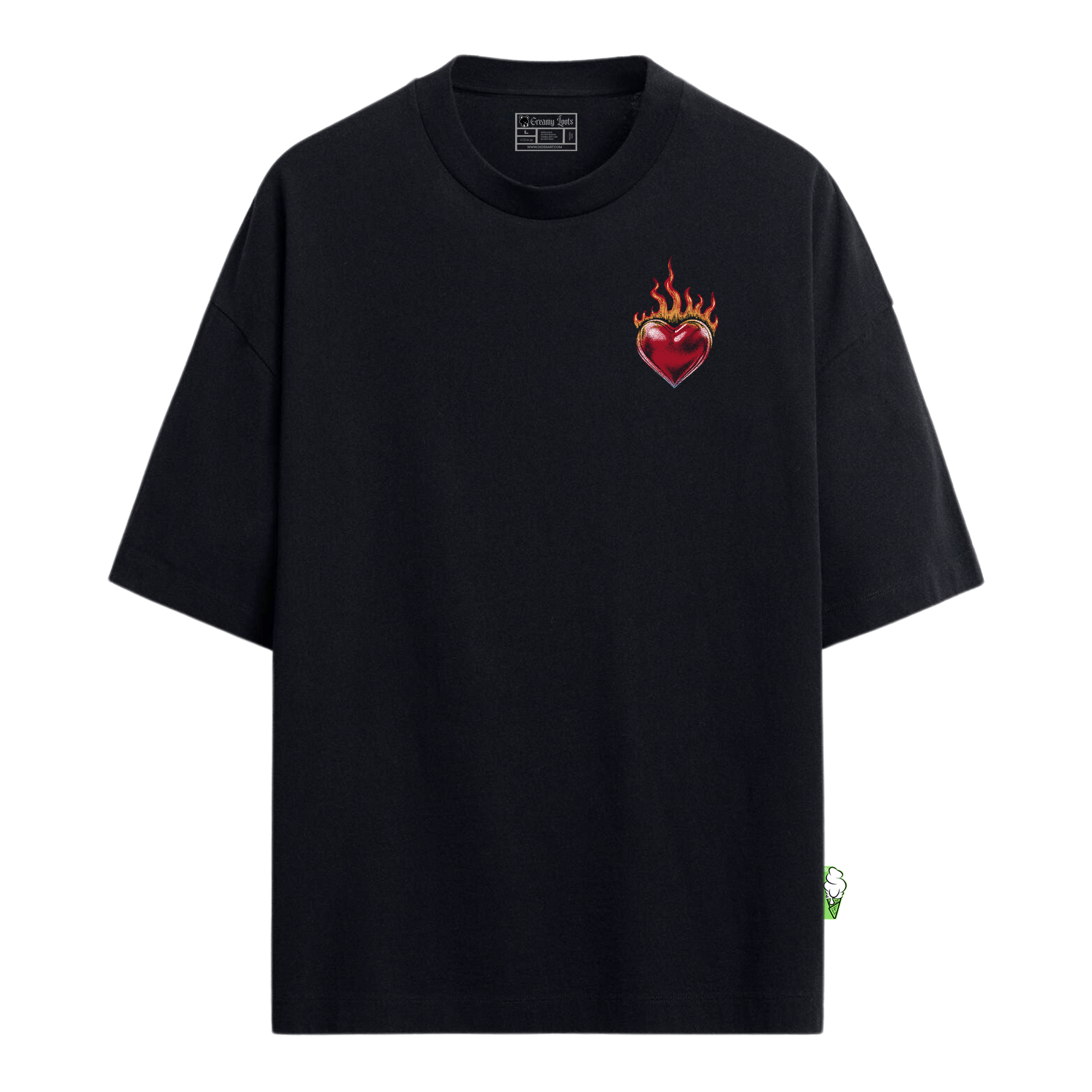 Heart Fire Oversize