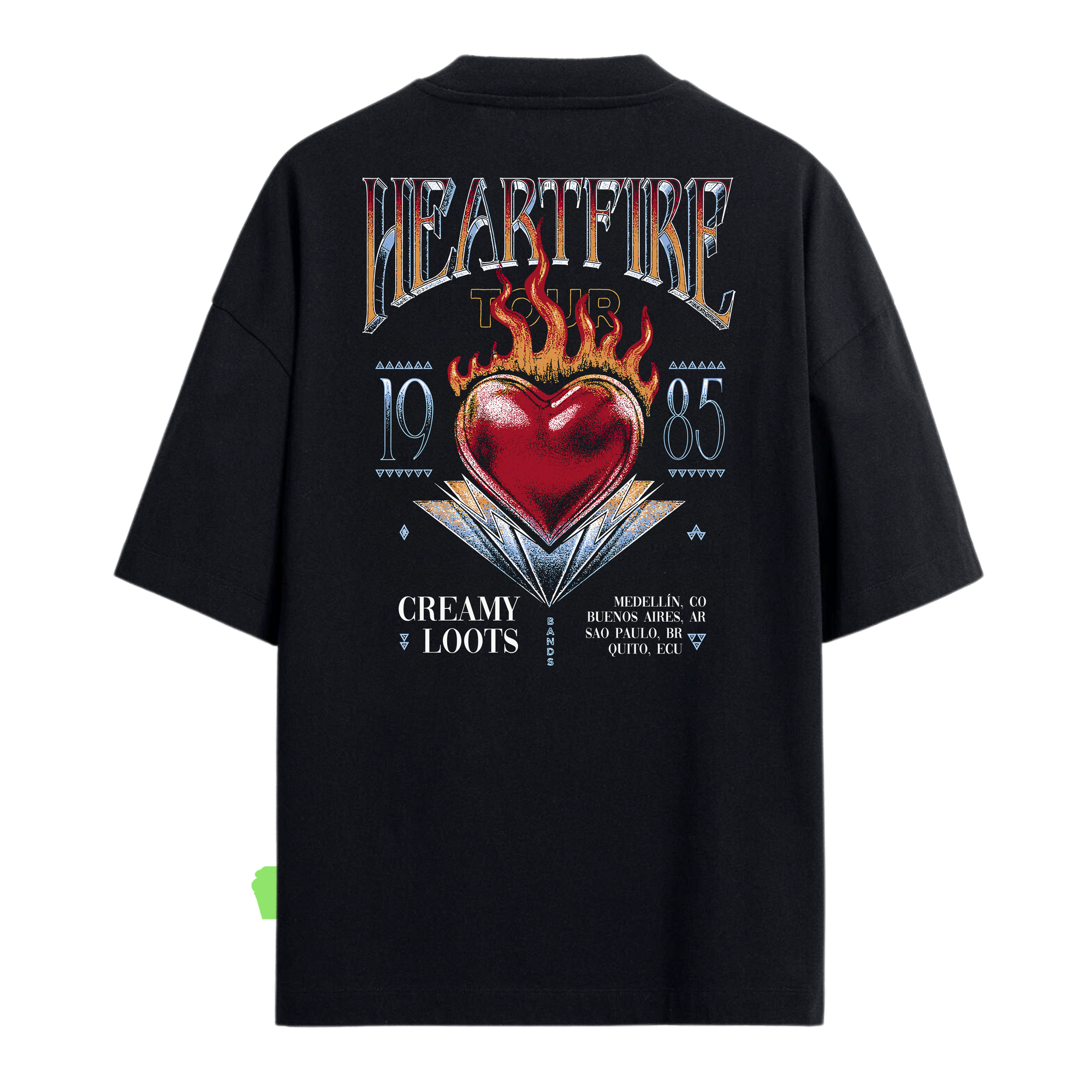Heart Fire Oversize