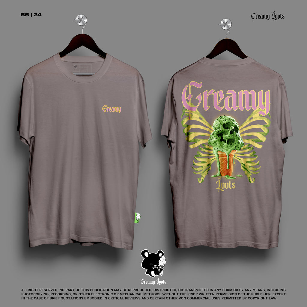 CREAMY SKULL OVERSIZE