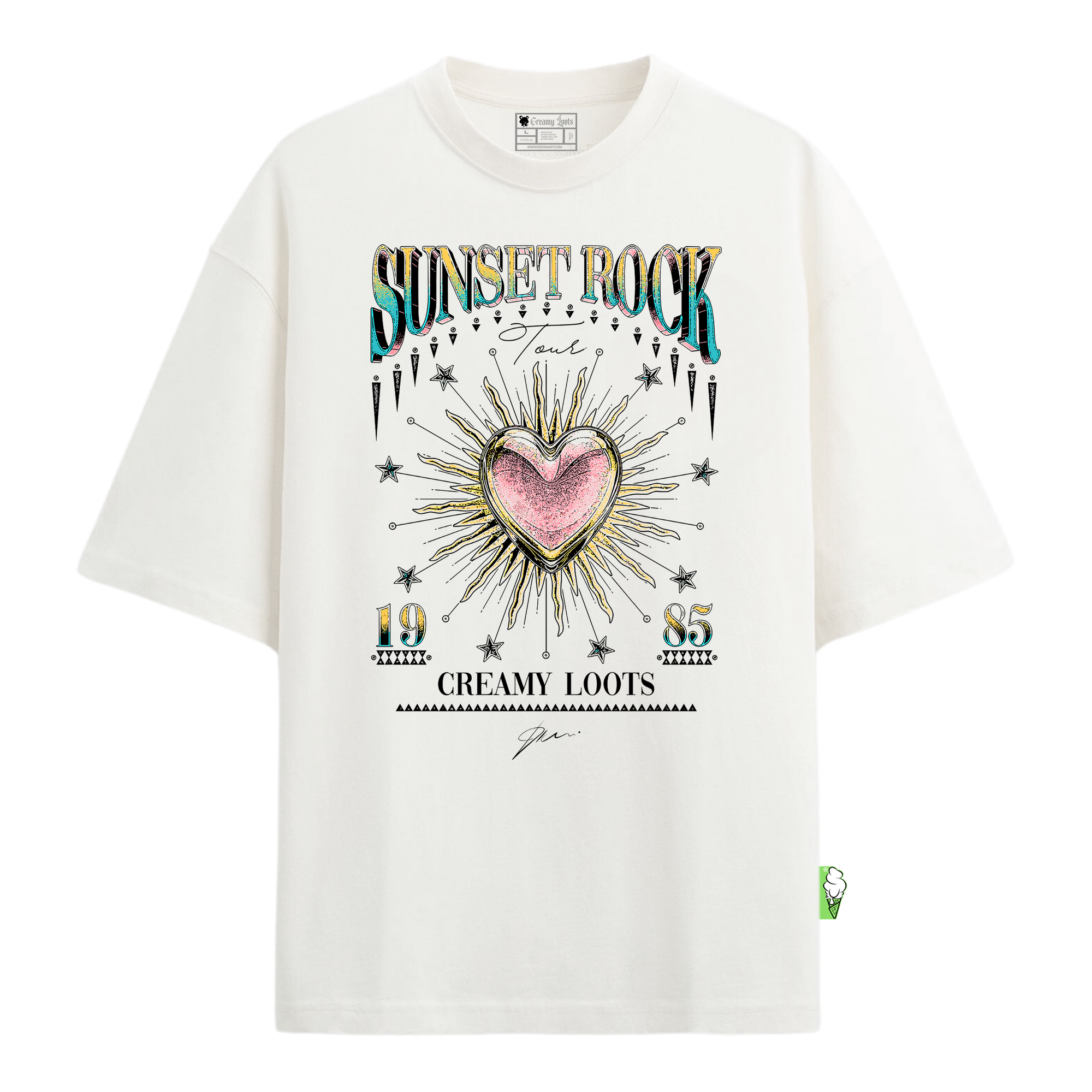 Sunset Rock Camiseta Mujer