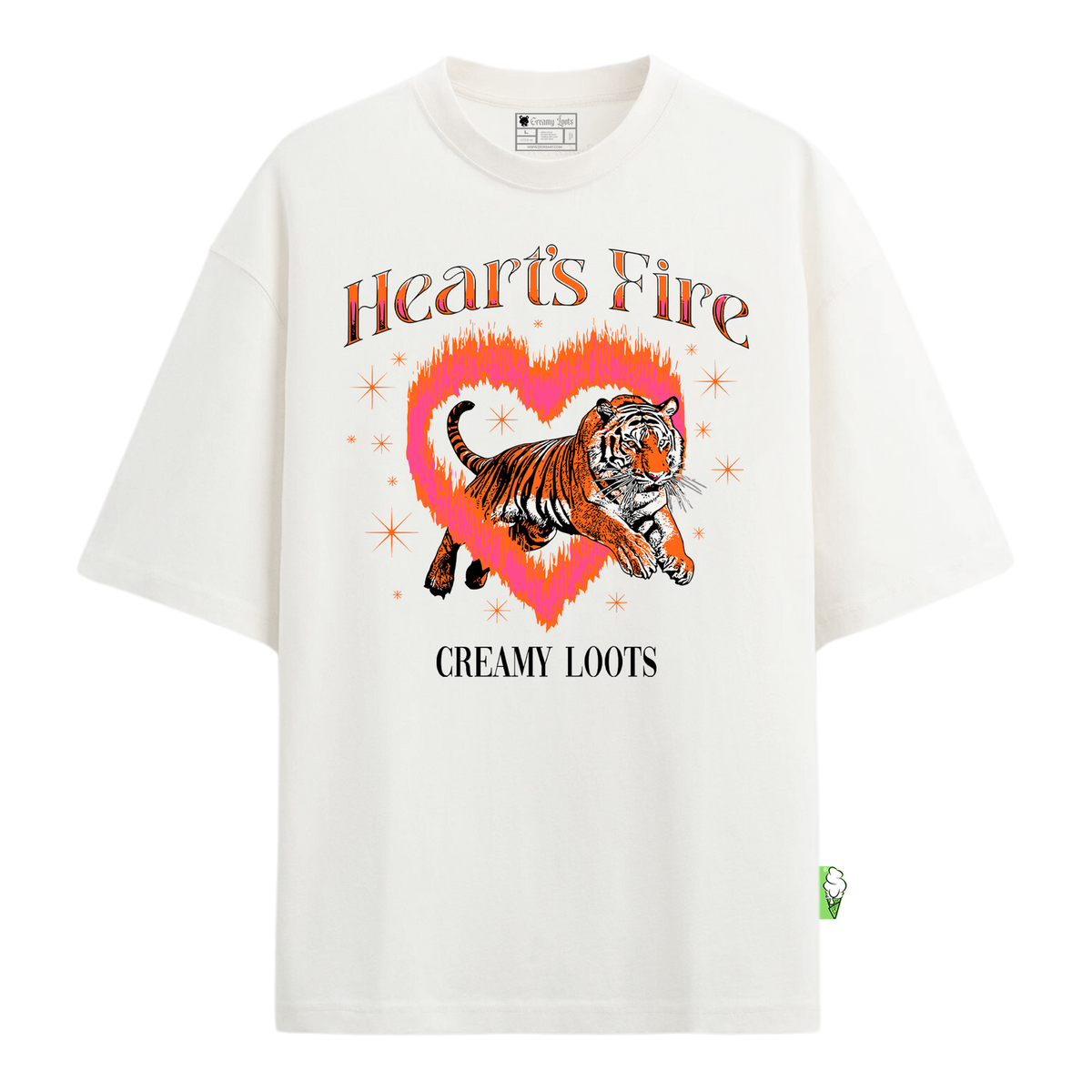 Hearts Fire Camiseta Mujer